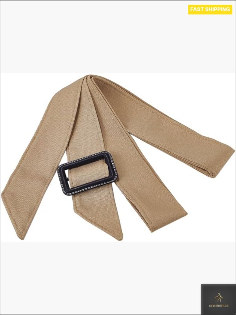 Adjustable Waist Belt Wide Buckle Trench Coat Replacement Elegant Chic Classic